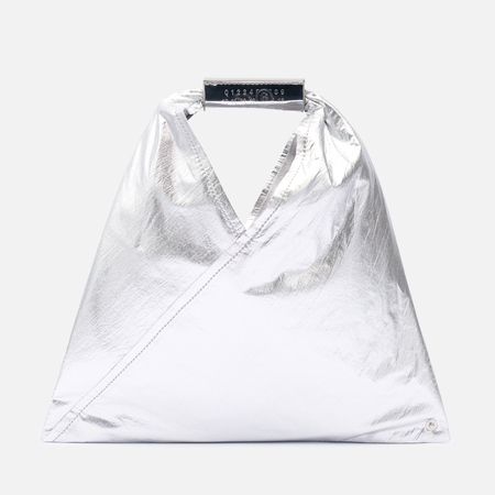 фото Сумка maison margiela mm6 japanese mini nylon, цвет серебряный