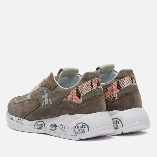 Женские кроссовки Premiata Scarlett 5318 Olive Green