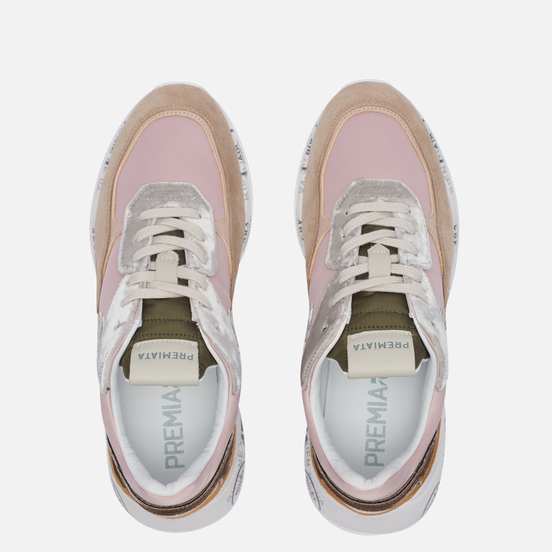 Женские кроссовки Premiata Scarlett 5324 Pink/Brown