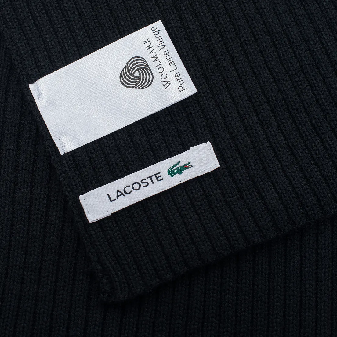 Lacoste Шарф Green Croc Wool