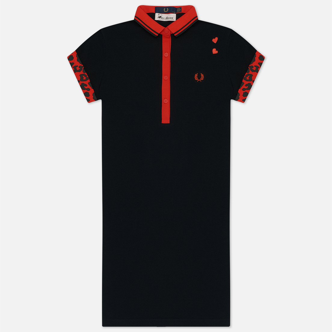 Fred Perry Женское платье x Amy Winehouse Tipped Pique