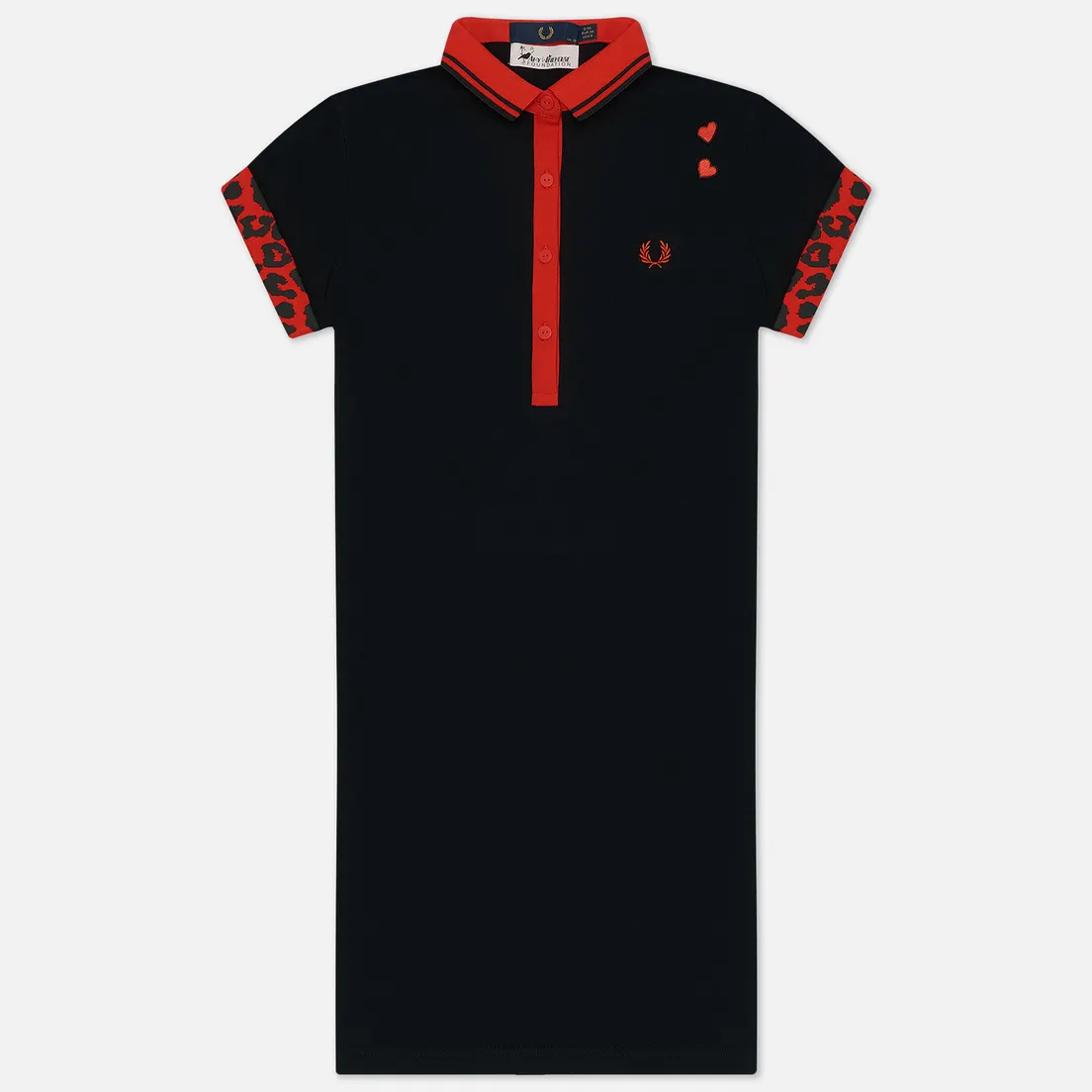 Fred Perry Женское платье x Amy Winehouse Tipped Pique
