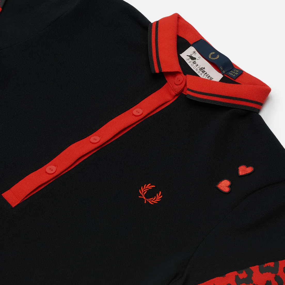Fred Perry Женское платье x Amy Winehouse Tipped Pique