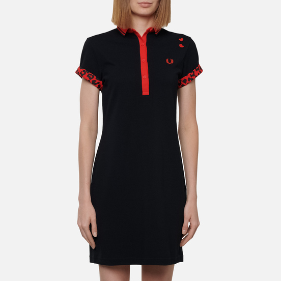 Женское платье Fred Perry x Amy Winehouse Tipped Pique Black