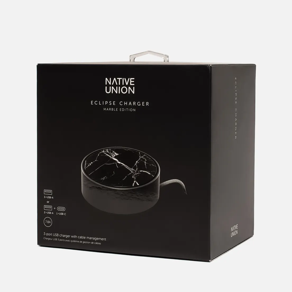 Native Union Сетевое зарядное устройство Eclipse Marble Apple 3 Port USB/USB Type-C 7.8A