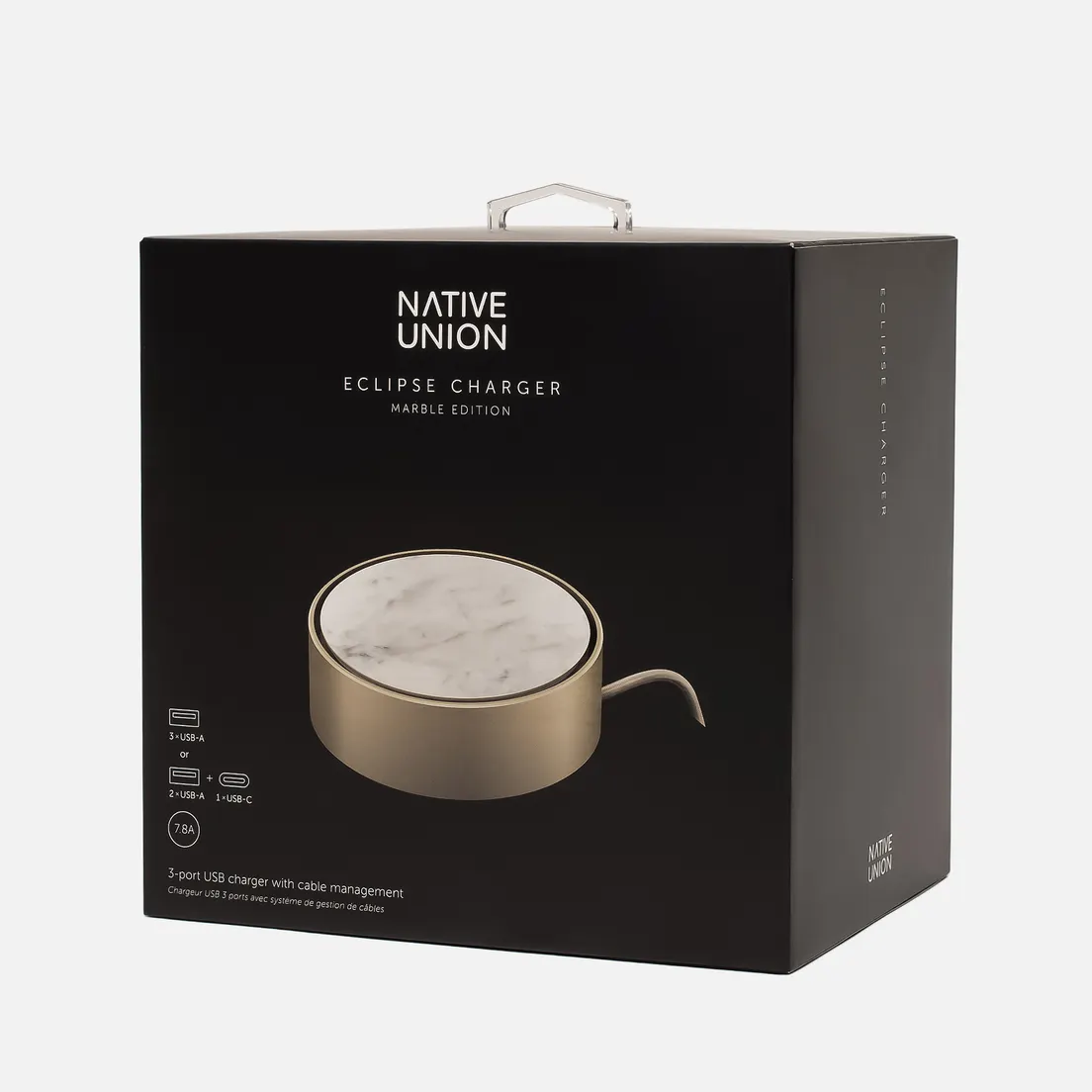 Native Union Сетевое зарядное устройство Eclipse Marble Apple 3 Port USB/USB Type-C 7.8A