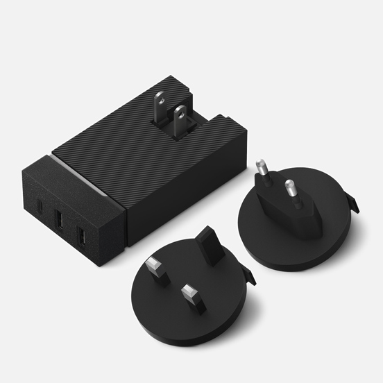 Сетевое зарядное устройство Native Union Smart Charger 3 Port USB-A/USB-C Grey