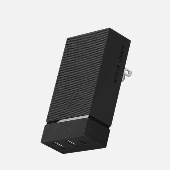 Сетевое зарядное устройство Native Union Smart Charger 3 Port USB-A/USB-C Grey