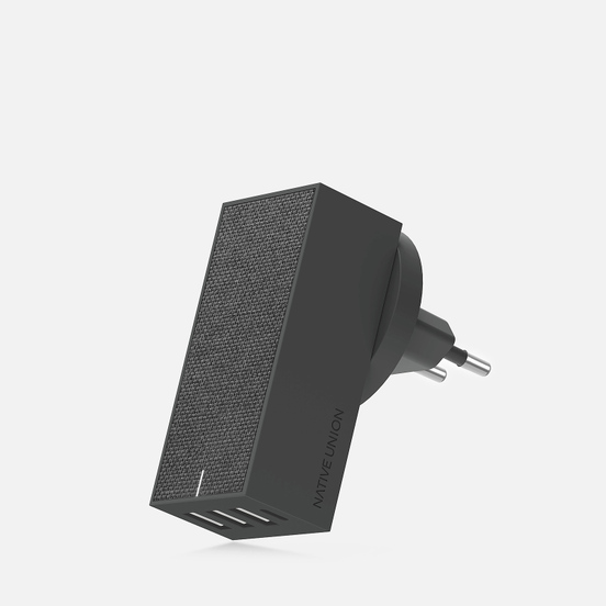 Сетевое зарядное устройство Native Union Smart Charger 4 Port USB/USB Type-C 5.4A Grey