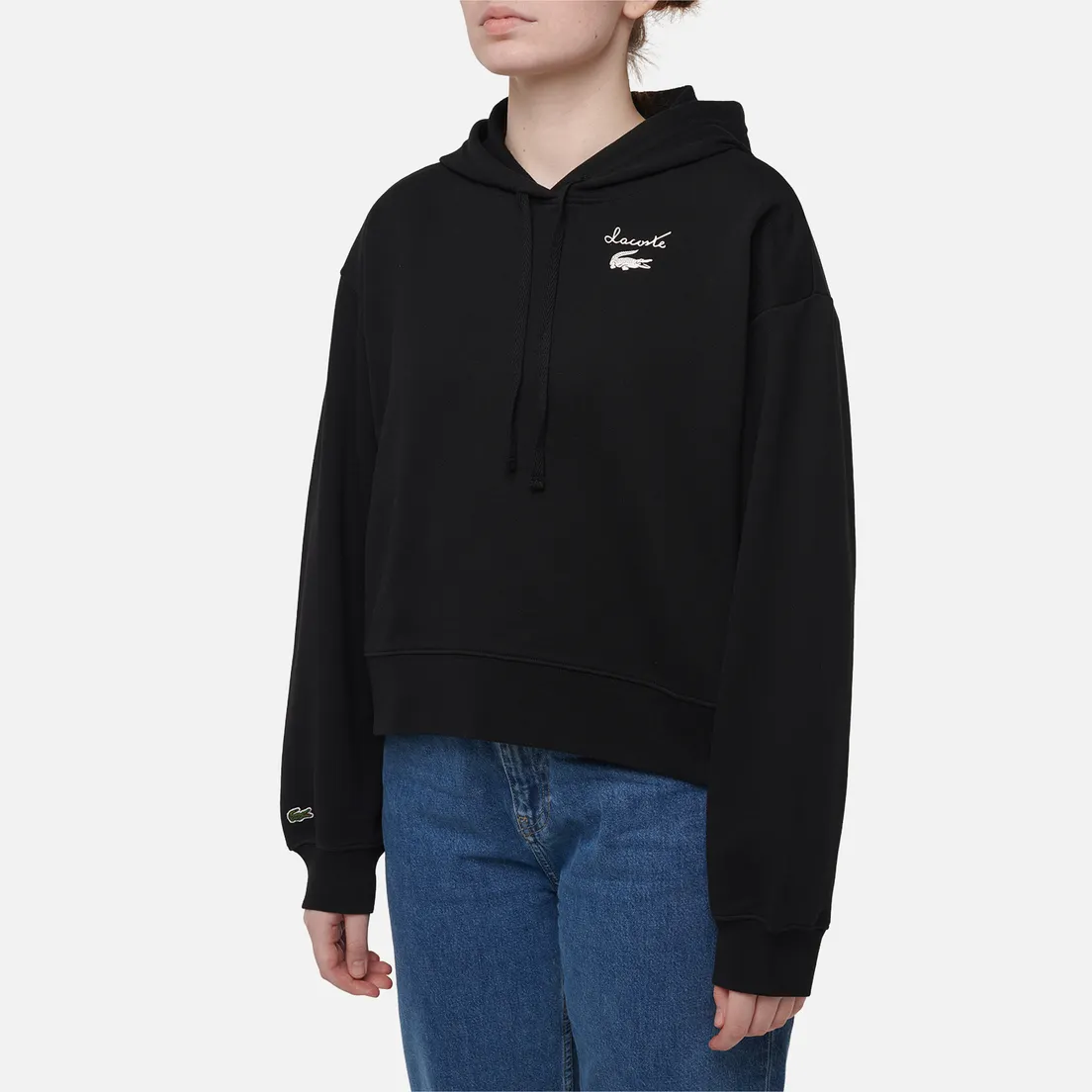 Lacoste Женская толстовка Logo Fleece Hoodie