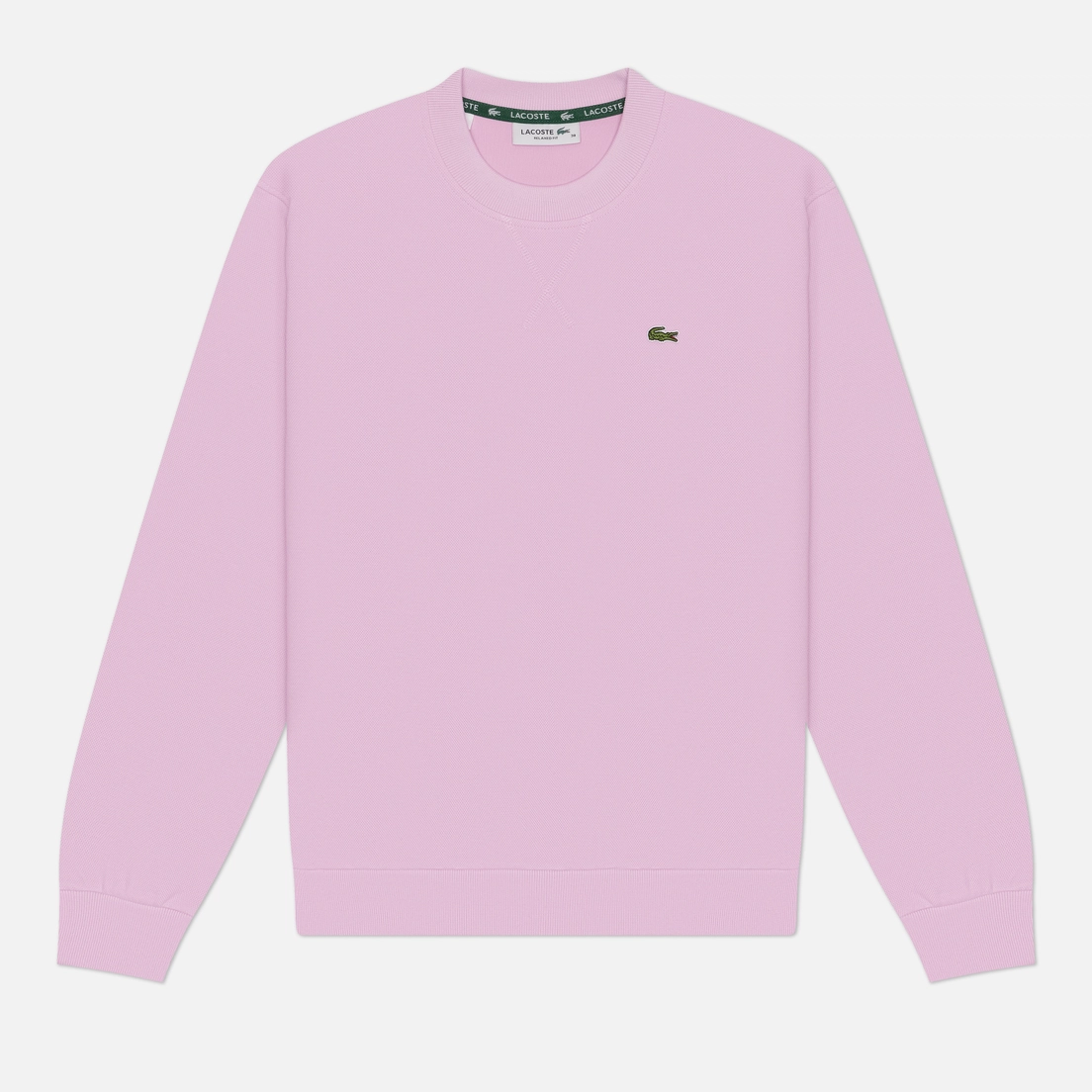Lacoste Женская толстовка Relaxed Fit Pique Crew Neck