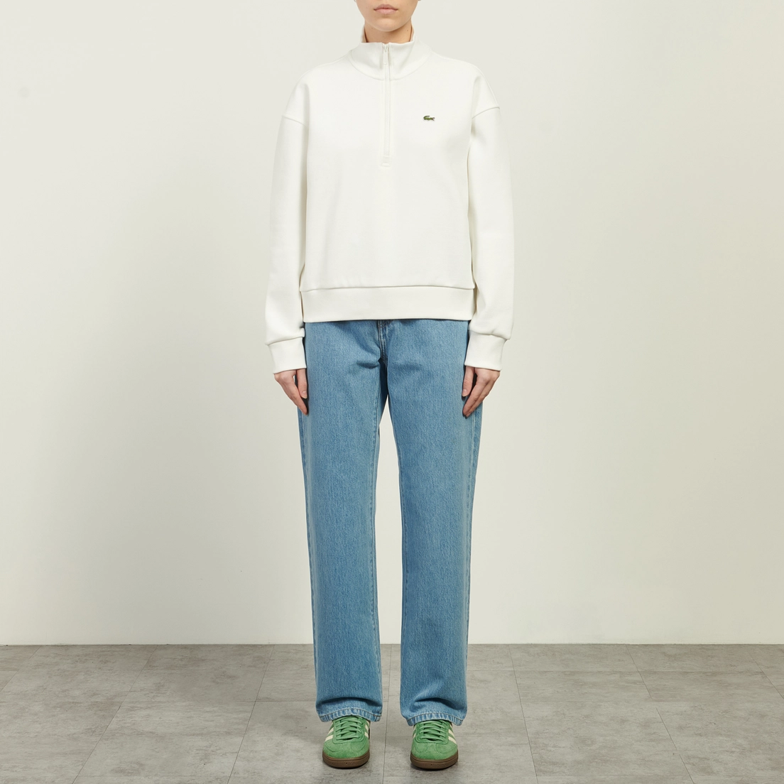 Lacoste Женская толстовка Relaxed Fit Half-Zip