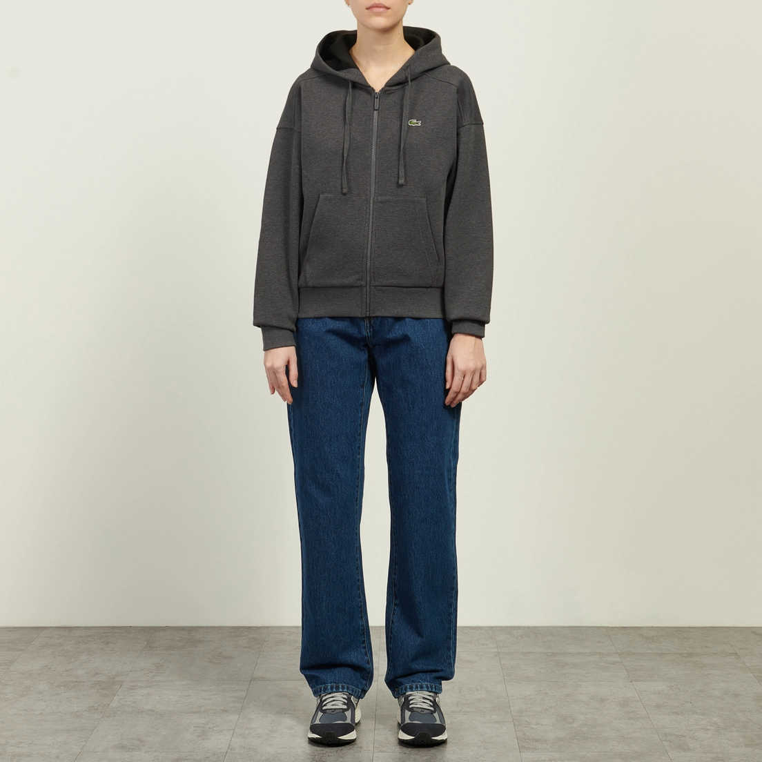 Lacoste Женская толстовка Zipped Pique Hoodie