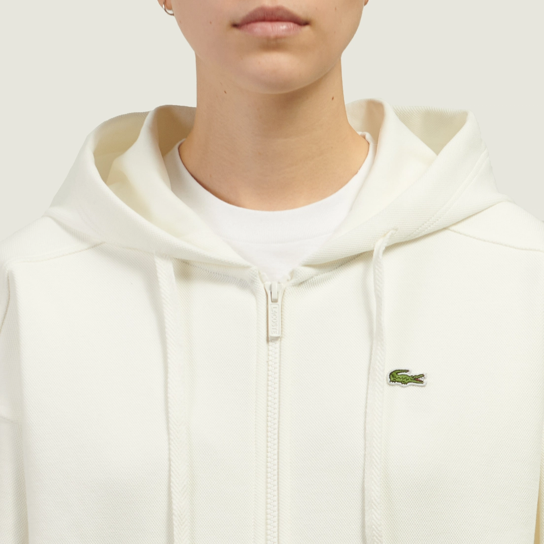 Lacoste Женская толстовка Zipped Pique Hoodie