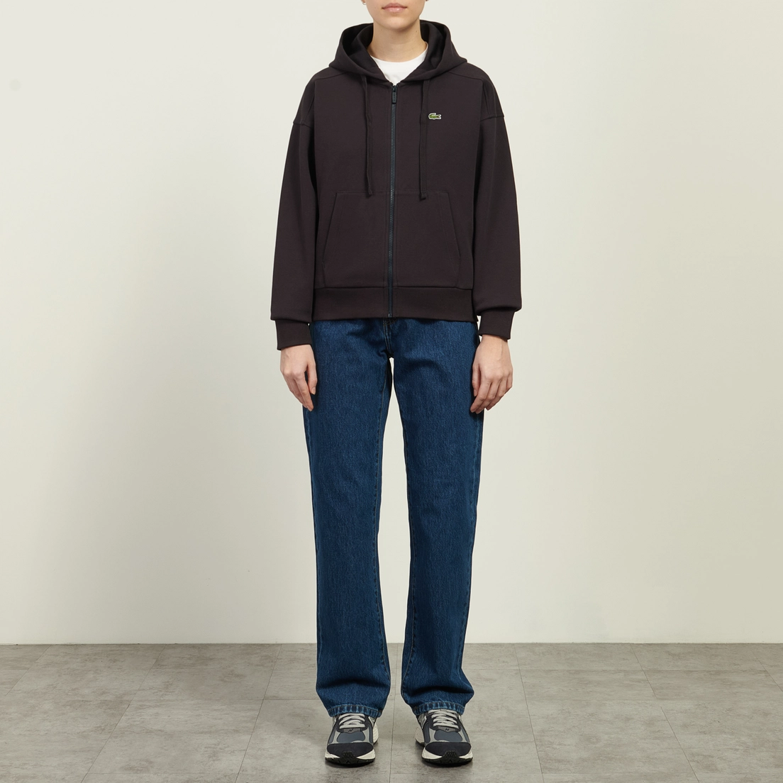 Lacoste Женская толстовка Zipped Pique Hoodie