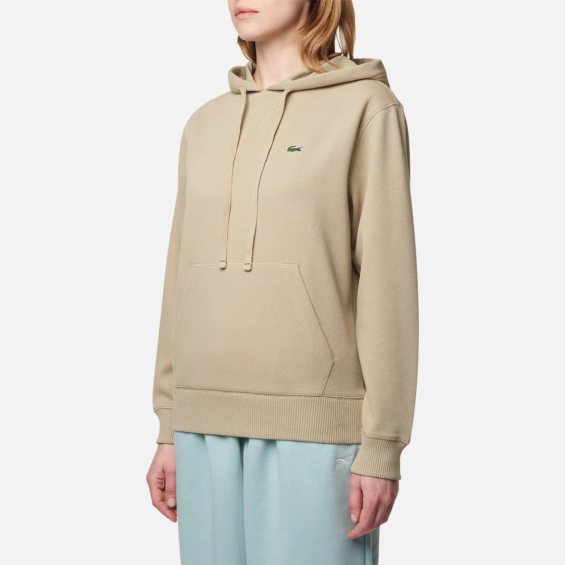 Lacoste Женская толстовка Loose Fit Cotton Blend Hoodie
