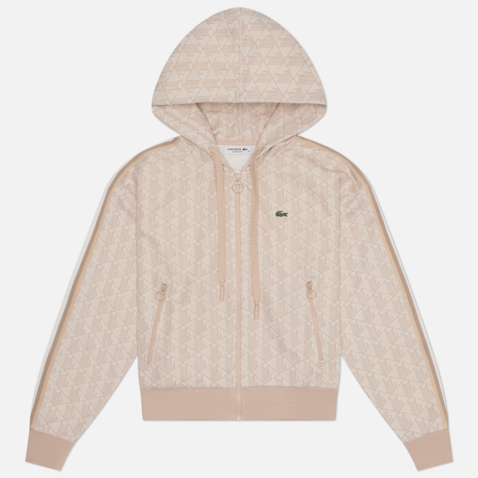 Женская толстовка Lacoste Monogram Jacquard Zip Front Hoodie