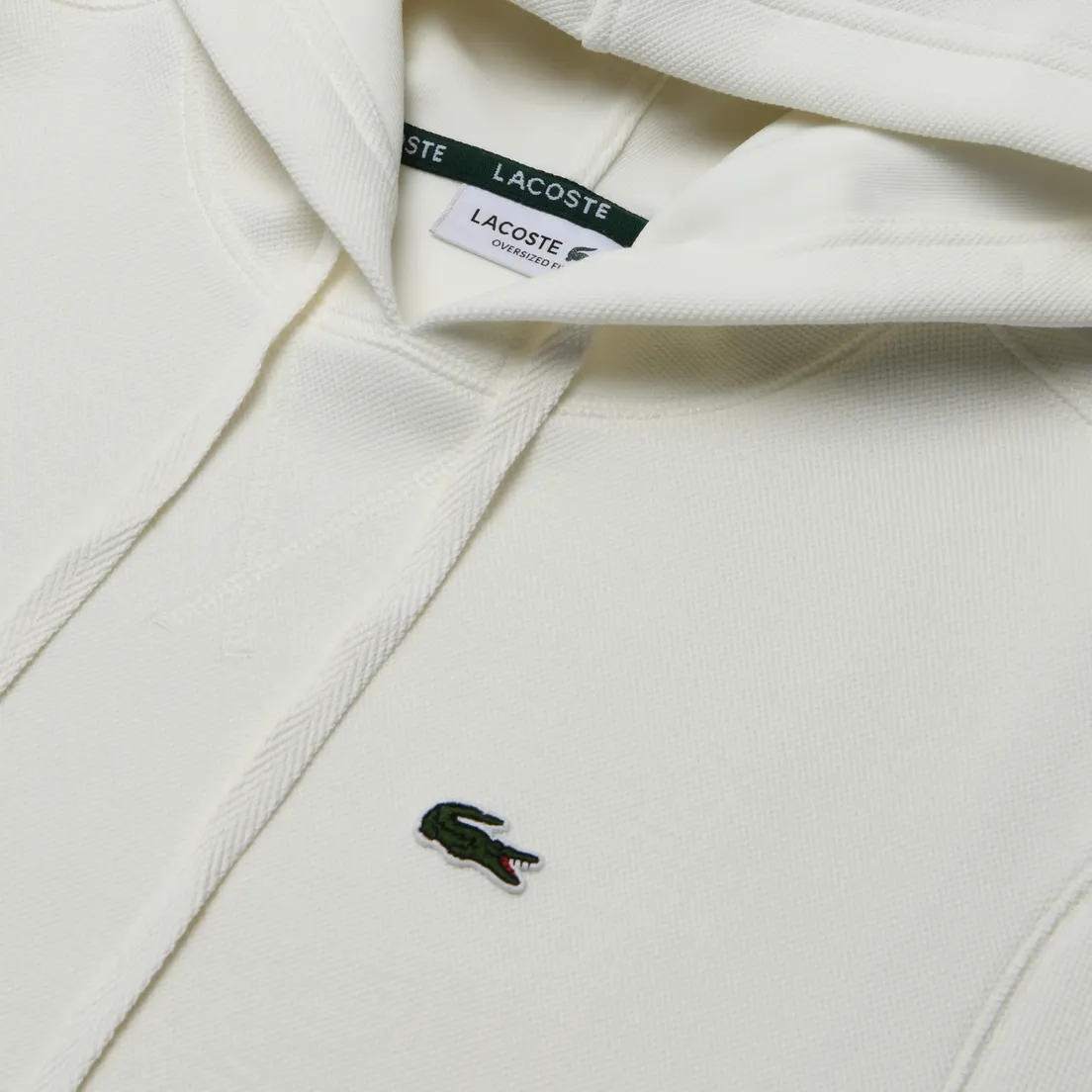 Lacoste Женская толстовка Relaxed Fit Double Face Pique Hoodie