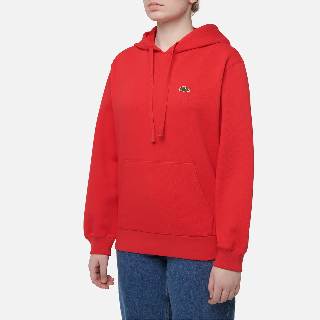 Lacoste Женская толстовка Relaxed Fit Double Face Pique Hoodie