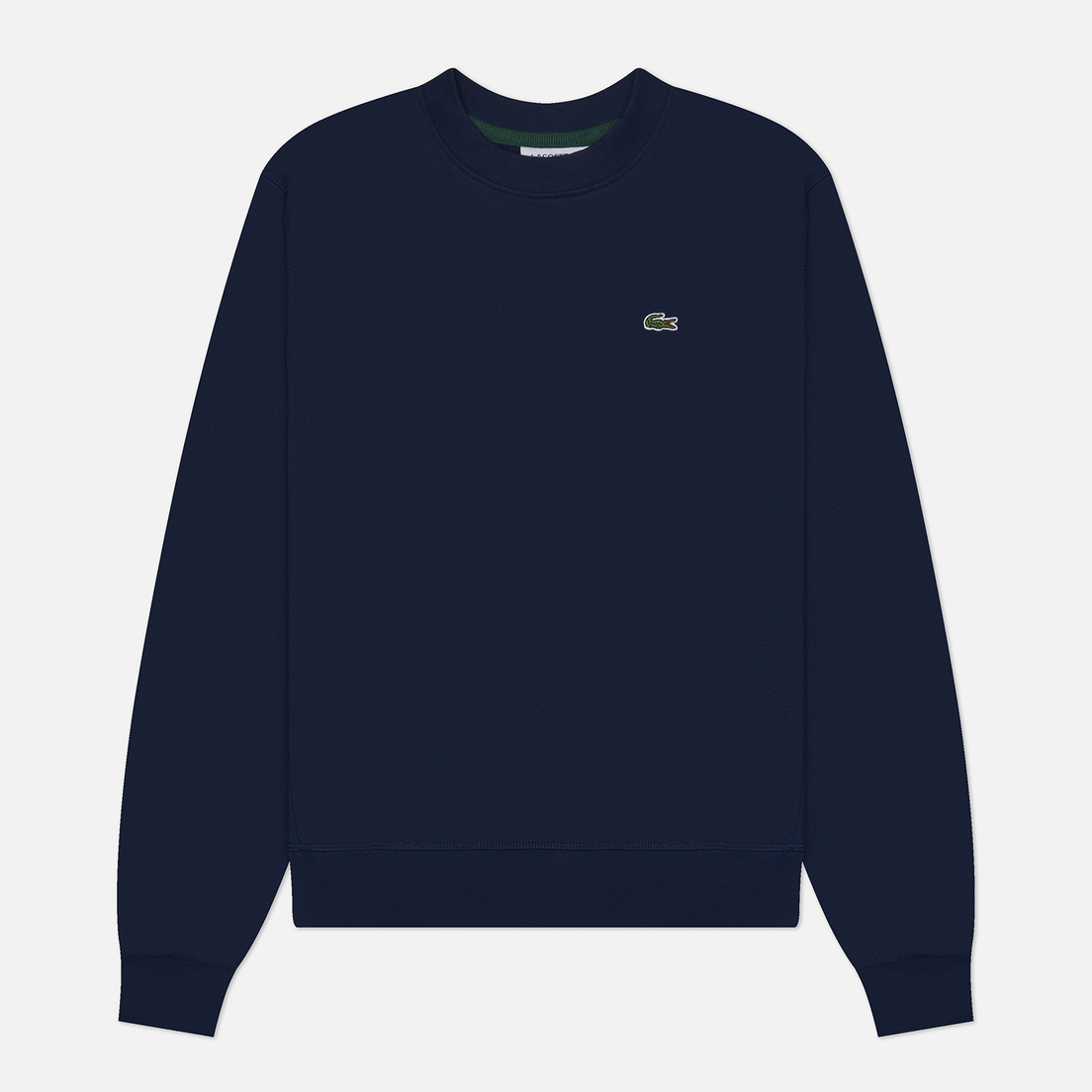 Lacoste logo crew sweatshirt on sale