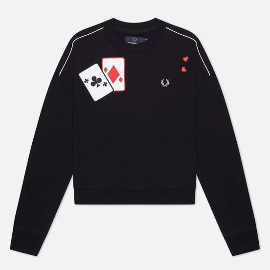 Женская толстовка Fred Perry x Amy Winehouse Applique Black