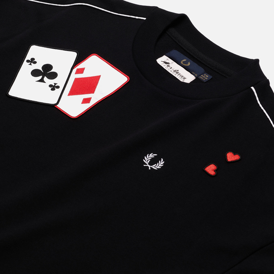Женская толстовка Fred Perry x Amy Winehouse Applique Black