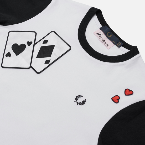 Женская футболка Fred Perry x Amy Winehouse Applique White