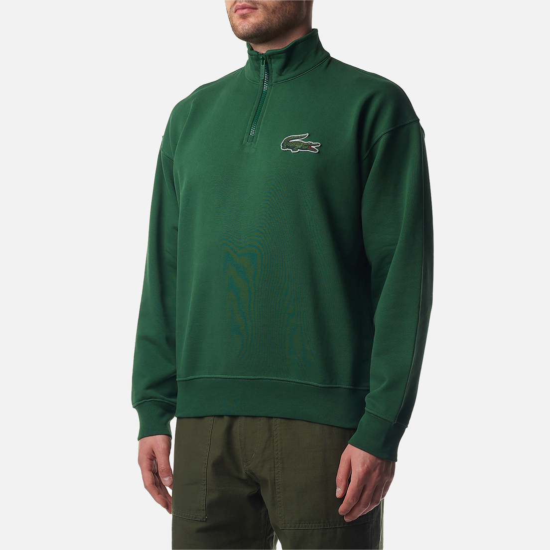 Lacoste Мужская толстовка High-Neck Organic Cotton Zip-Up