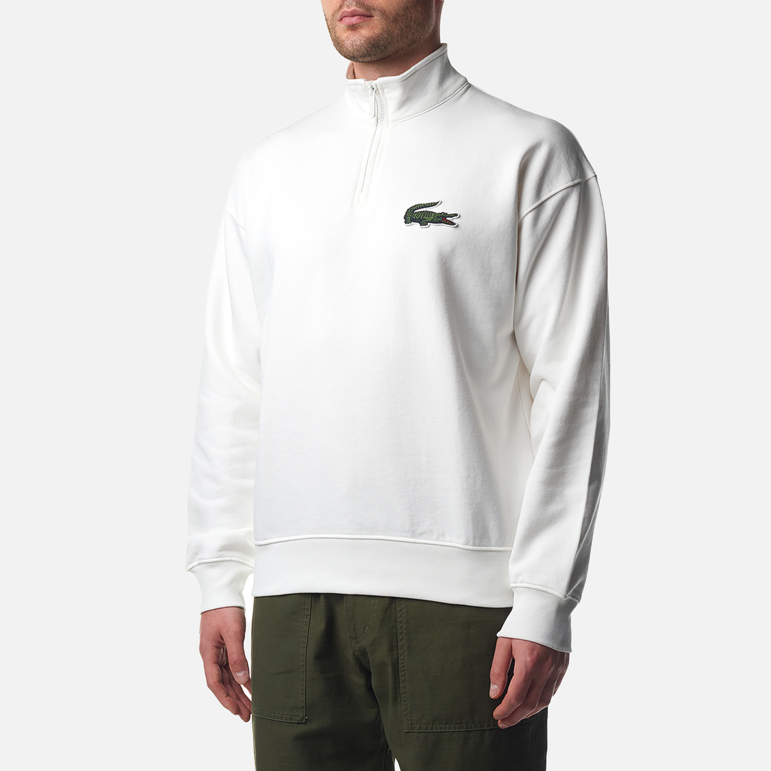 Lacoste Мужская толстовка High-Neck Organic Cotton Zip-Up