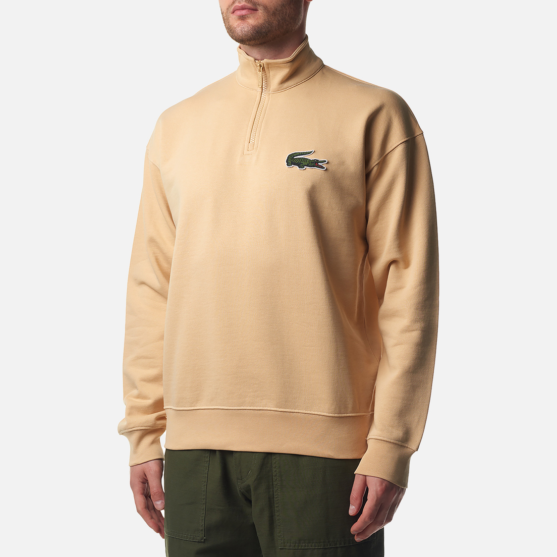 Lacoste Мужская толстовка High-Neck Organic Cotton Zip-Up