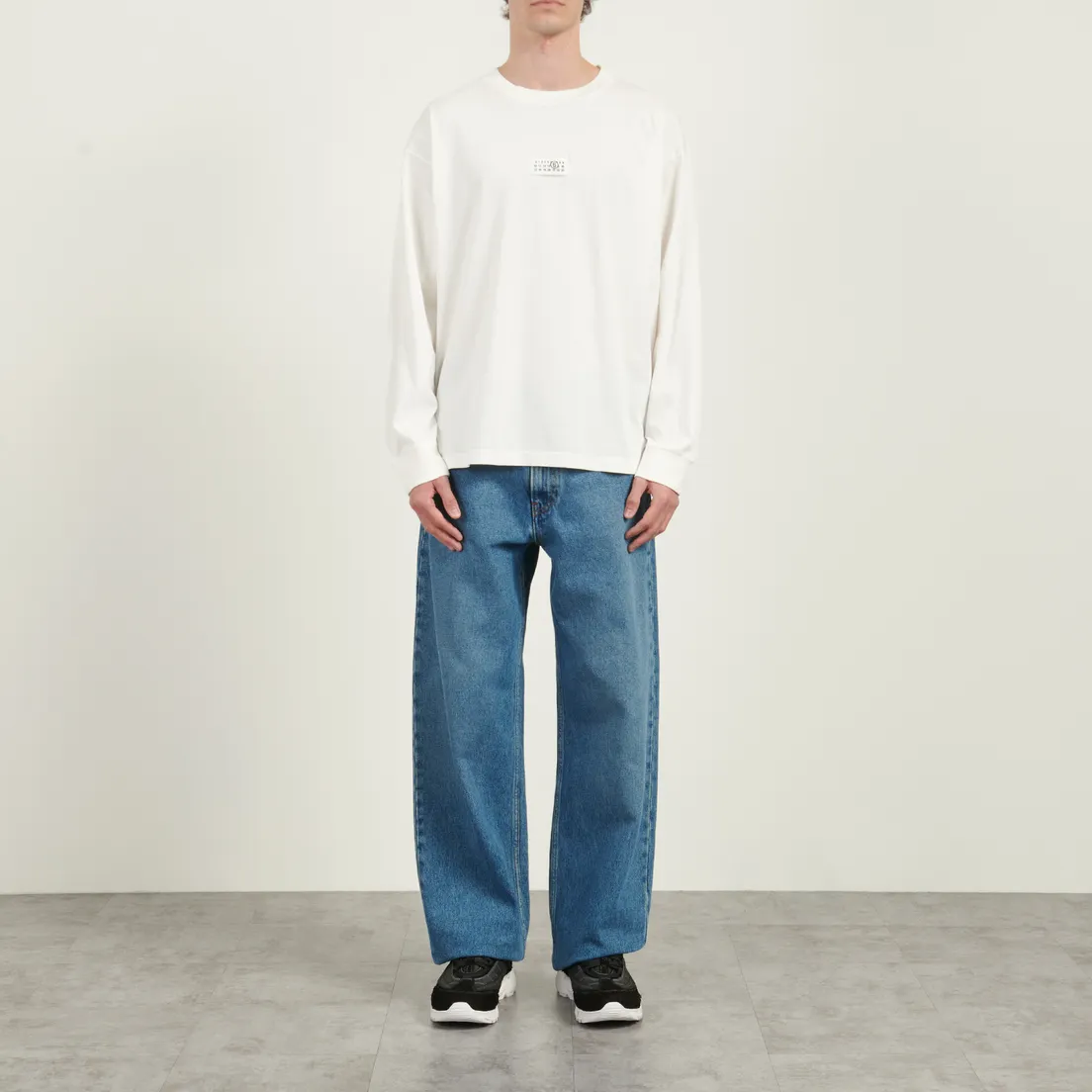 Maison Margiela MM6 Мужской лонгслив Birka Logo Numbers