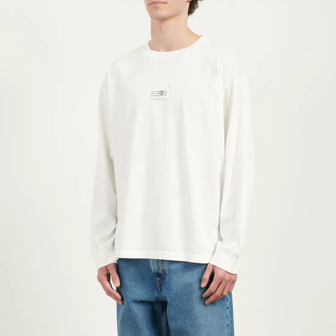 Maison Margiela MM6 Мужской лонгслив Birka Logo Numbers