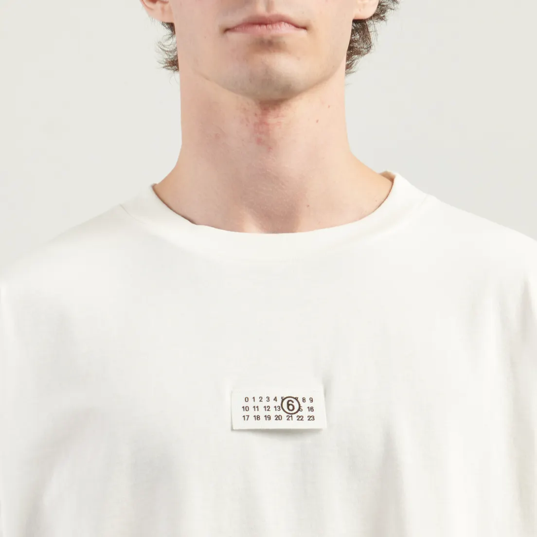 Maison Margiela MM6 Мужской лонгслив Birka Logo Numbers