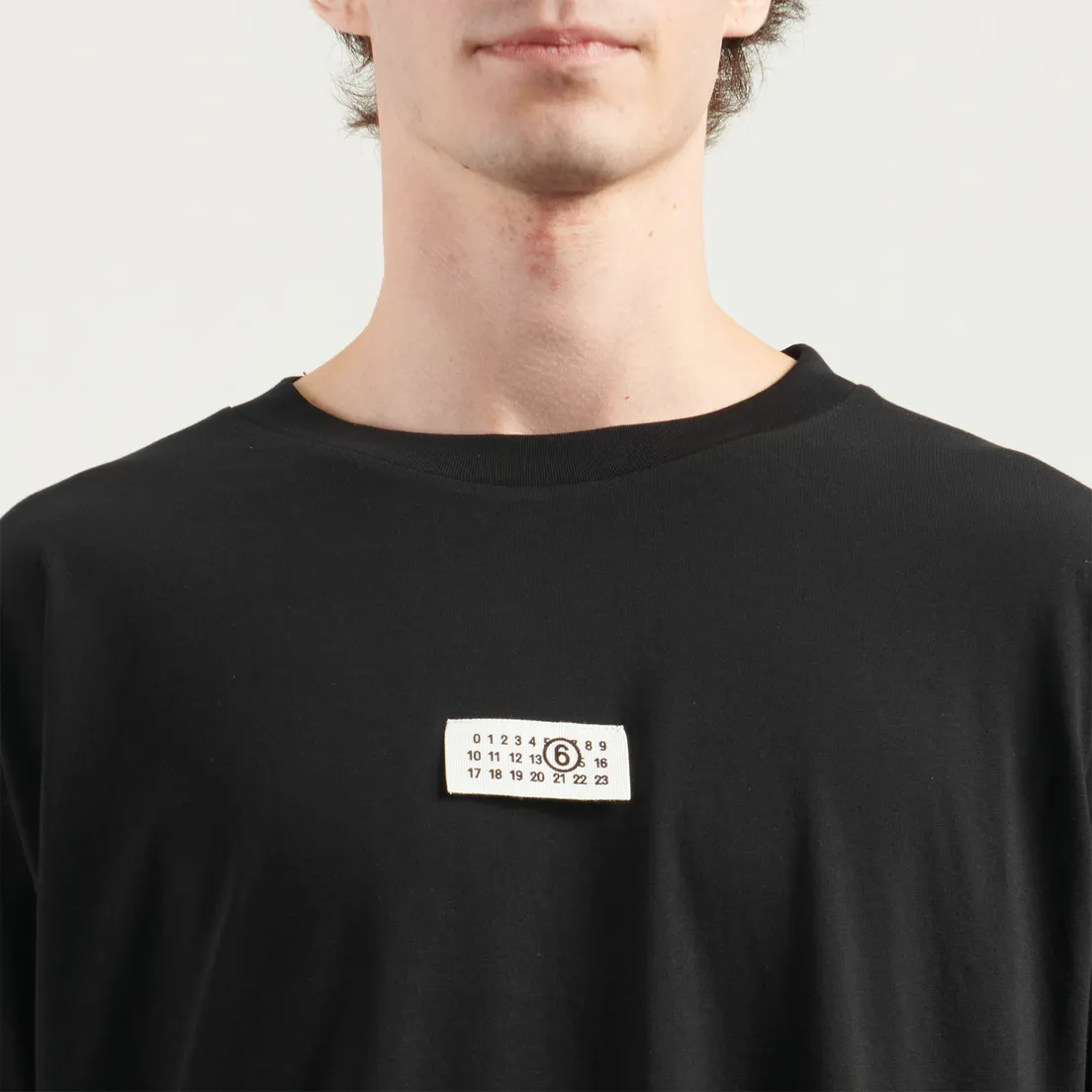 Maison Margiela MM6 Мужской лонгслив Birka Logo Numbers