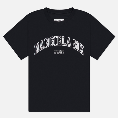 Мужская футболка Maison Margiela MM6 Varsity Print, цвет чёрный, размер XXL