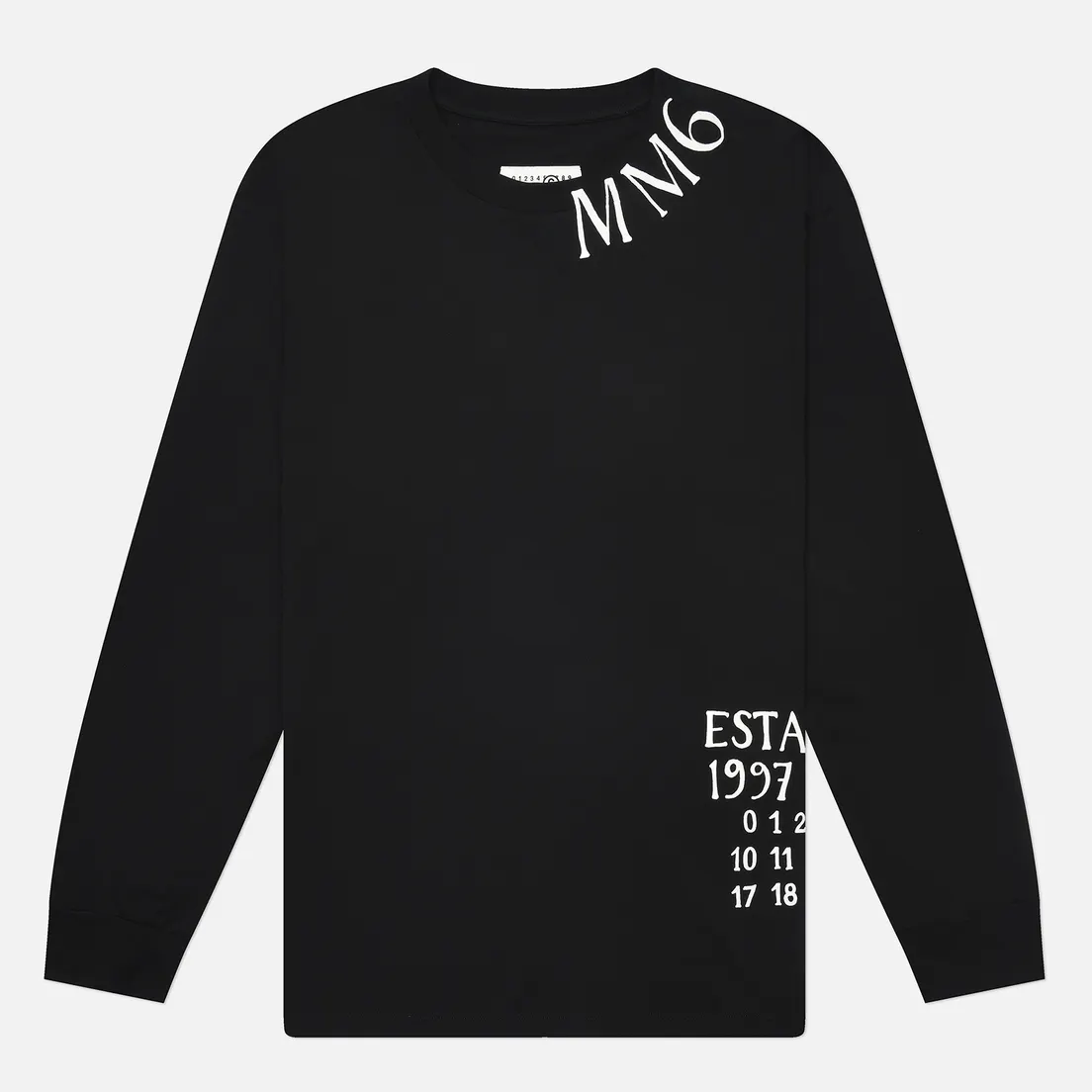 Maison Margiela MM6 Мужской лонгслив Handwritten Numeric