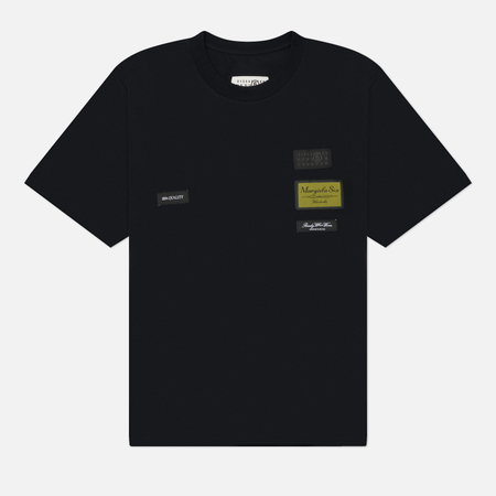 Мужская футболка Maison Margiela MM6 Label Patch, цвет чёрный, размер L