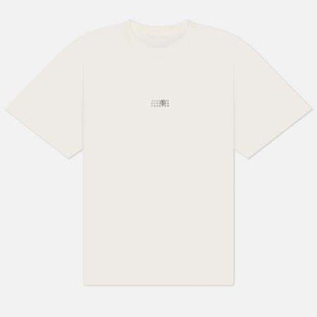 Мужская футболка Maison Margiela MM6 Numeric Cotton Crewneck, цвет белый, размер M