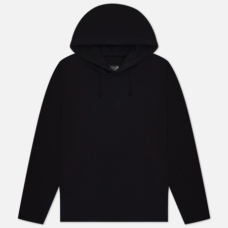 фото Мужская толстовка maison margiela mm6 tonal number logo hoodie, цвет чёрный, размер xxl