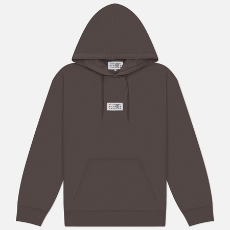 Мужская толстовка Maison Margiela MM6 Birka Logo Numbers Hoodie, цвет коричневый, размер XL