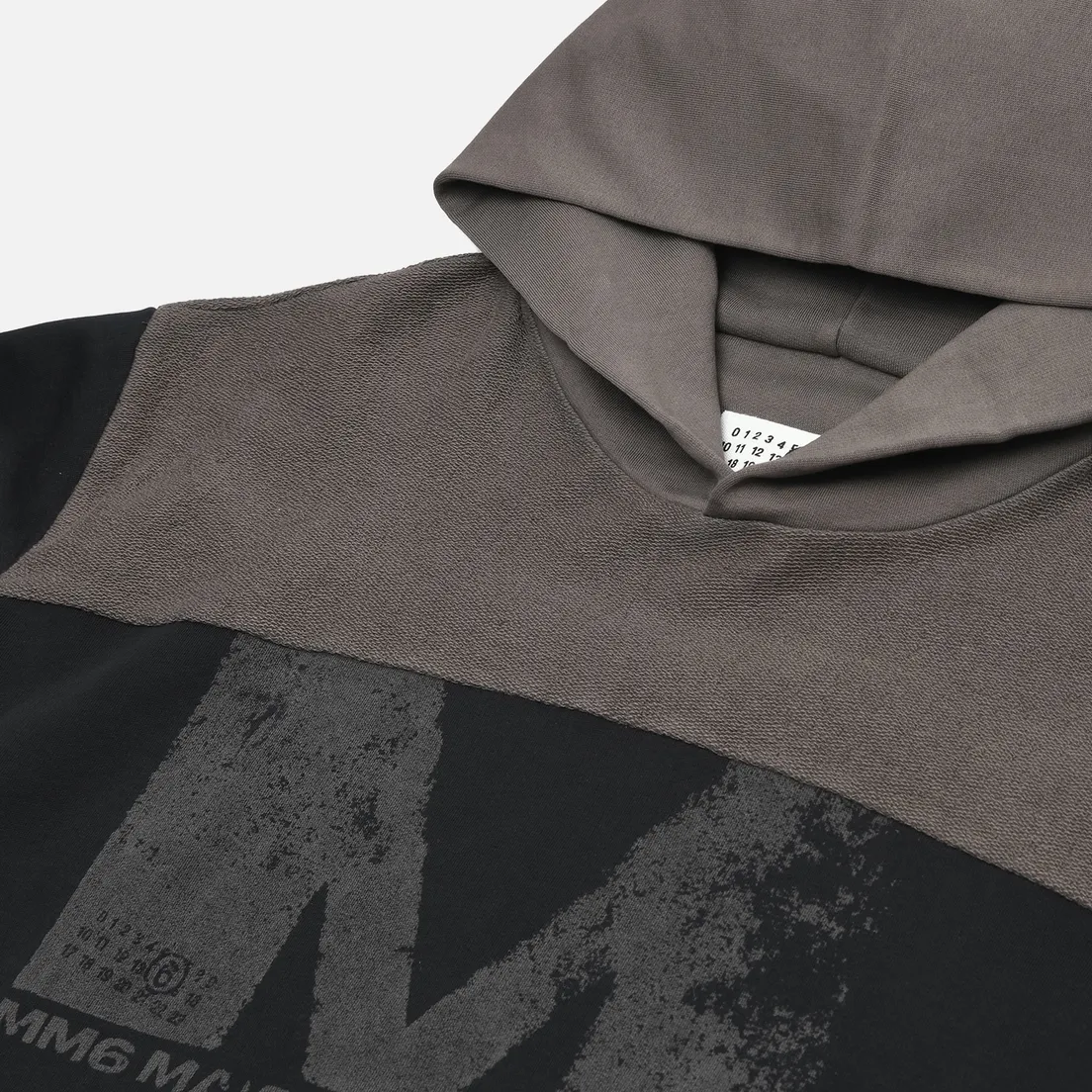Maison Margiela MM6 Мужская толстовка Unbrushed Light Jersey Hoodie