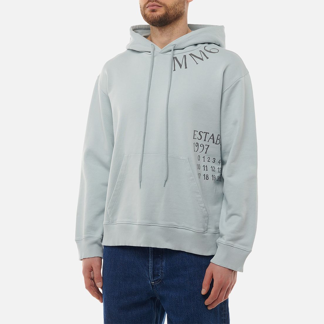 Maison Margiela MM6 Мужская толстовка Handwritten Numeric Hoodie