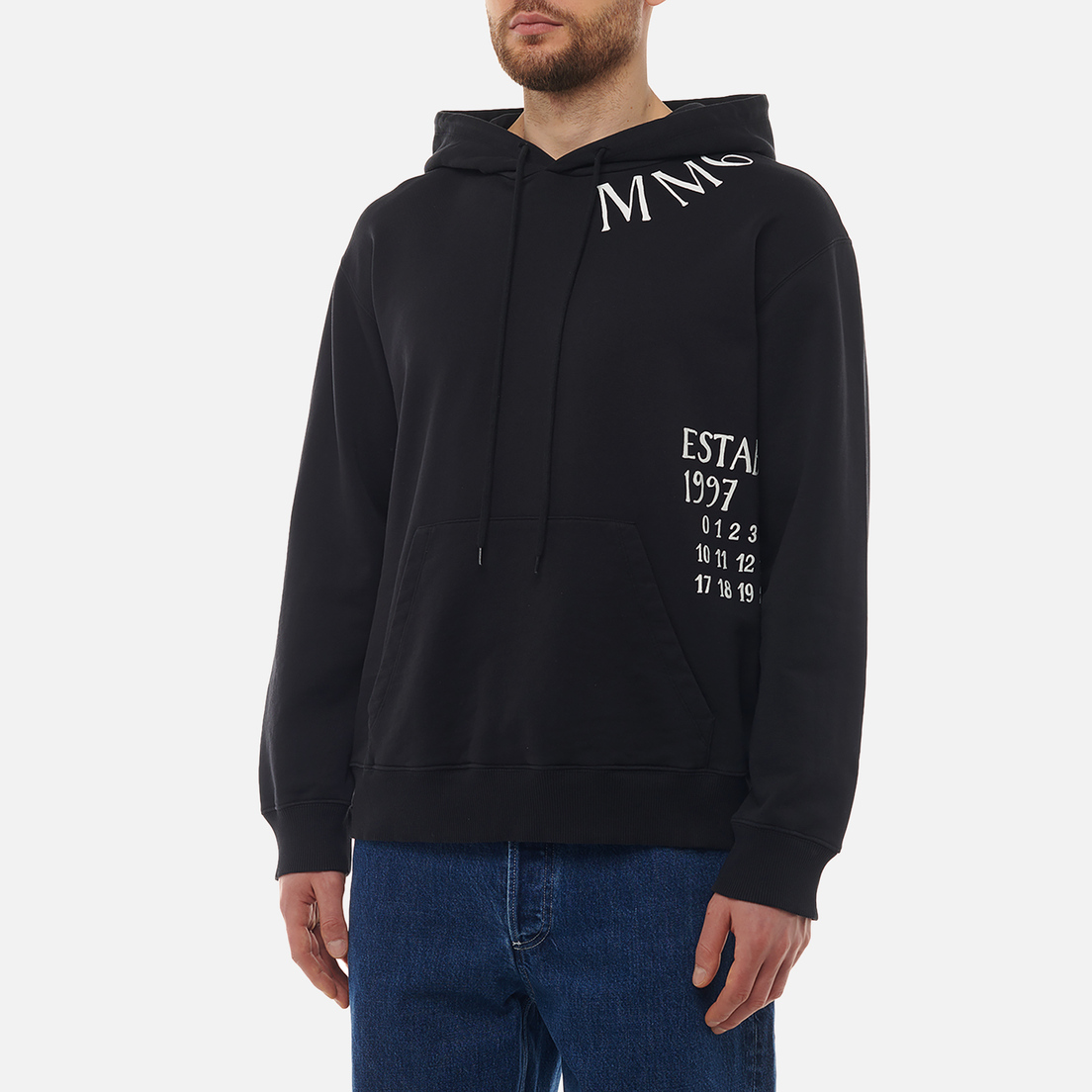 Maison Margiela MM6 Мужская толстовка Handwritten Numeric Hoodie