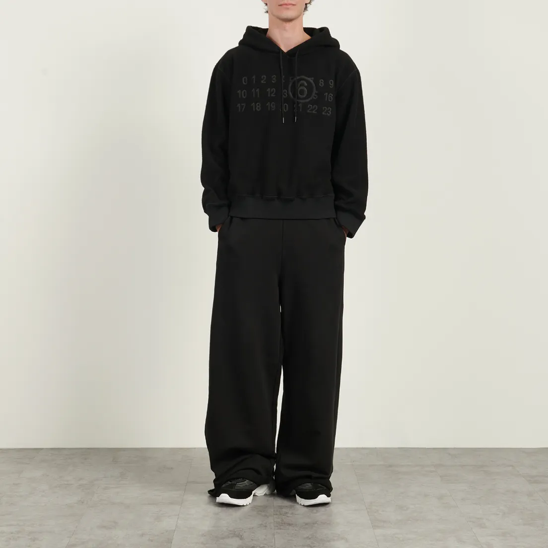 Maison Margiela MM6 Мужская толстовка Logo Applique Fleece Hoodie
