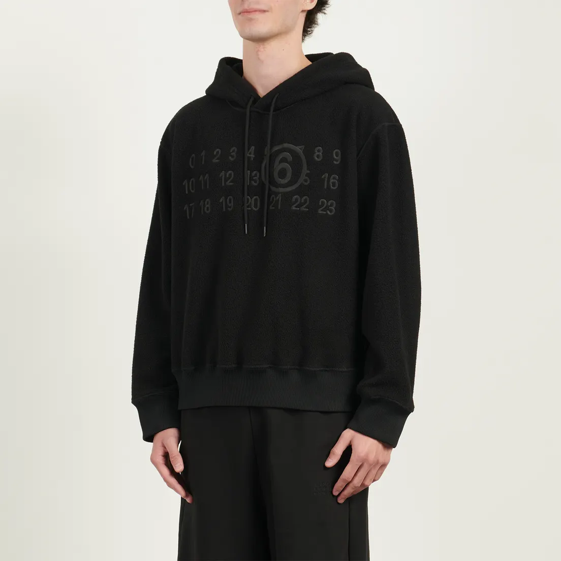 Maison Margiela MM6 Мужская толстовка Logo Applique Fleece Hoodie