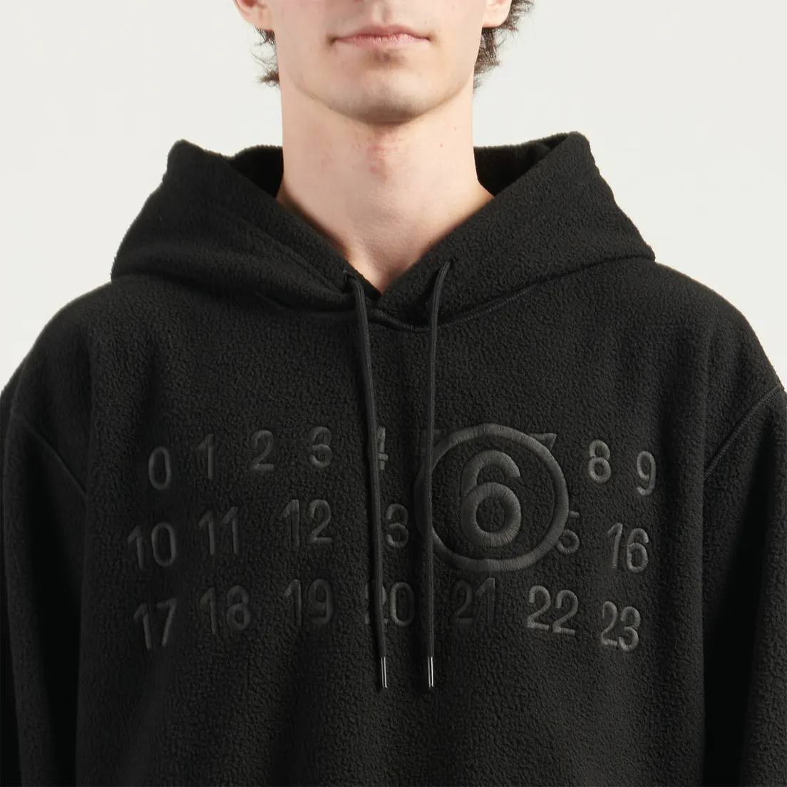 Maison Margiela MM6 Мужская толстовка Logo Applique Fleece Hoodie