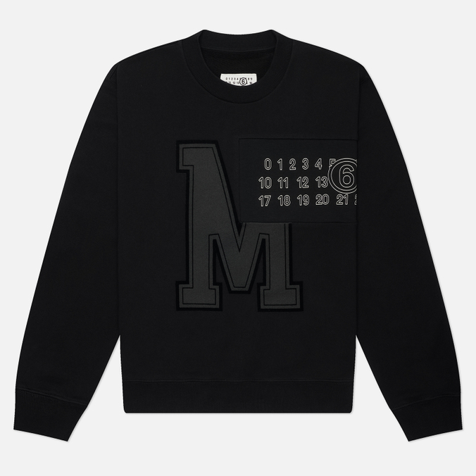 Мужская толстовка Maison Margiela MM6 Logo Detailed Crew Neck