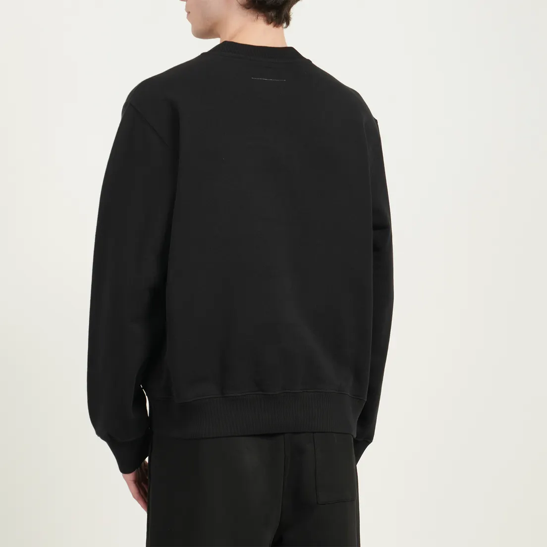 Maison Margiela MM6 Мужская толстовка Logo Detailed Crew Neck