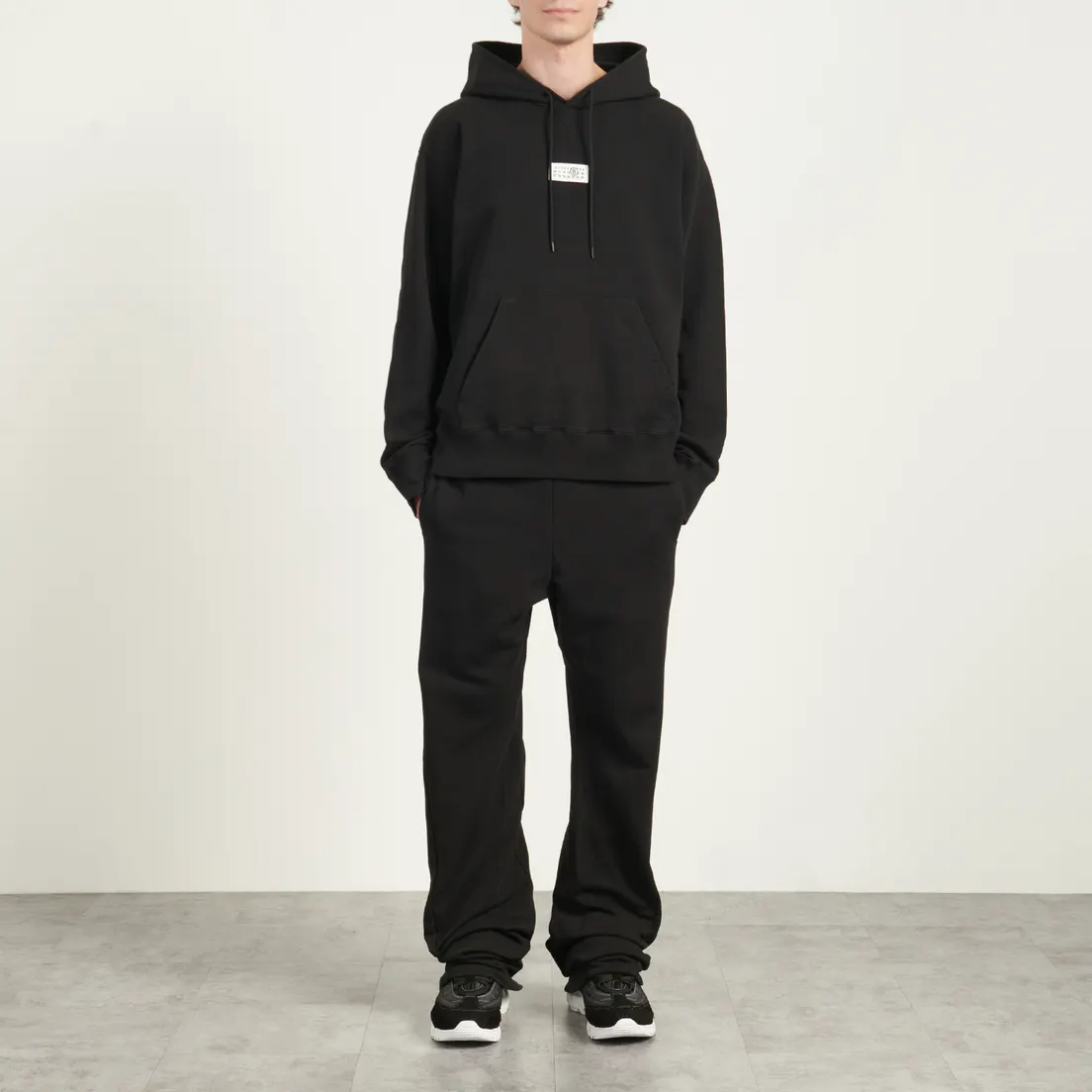 Maison Margiela MM6 Мужская толстовка Numeric Artwork Label Chest Hoodie