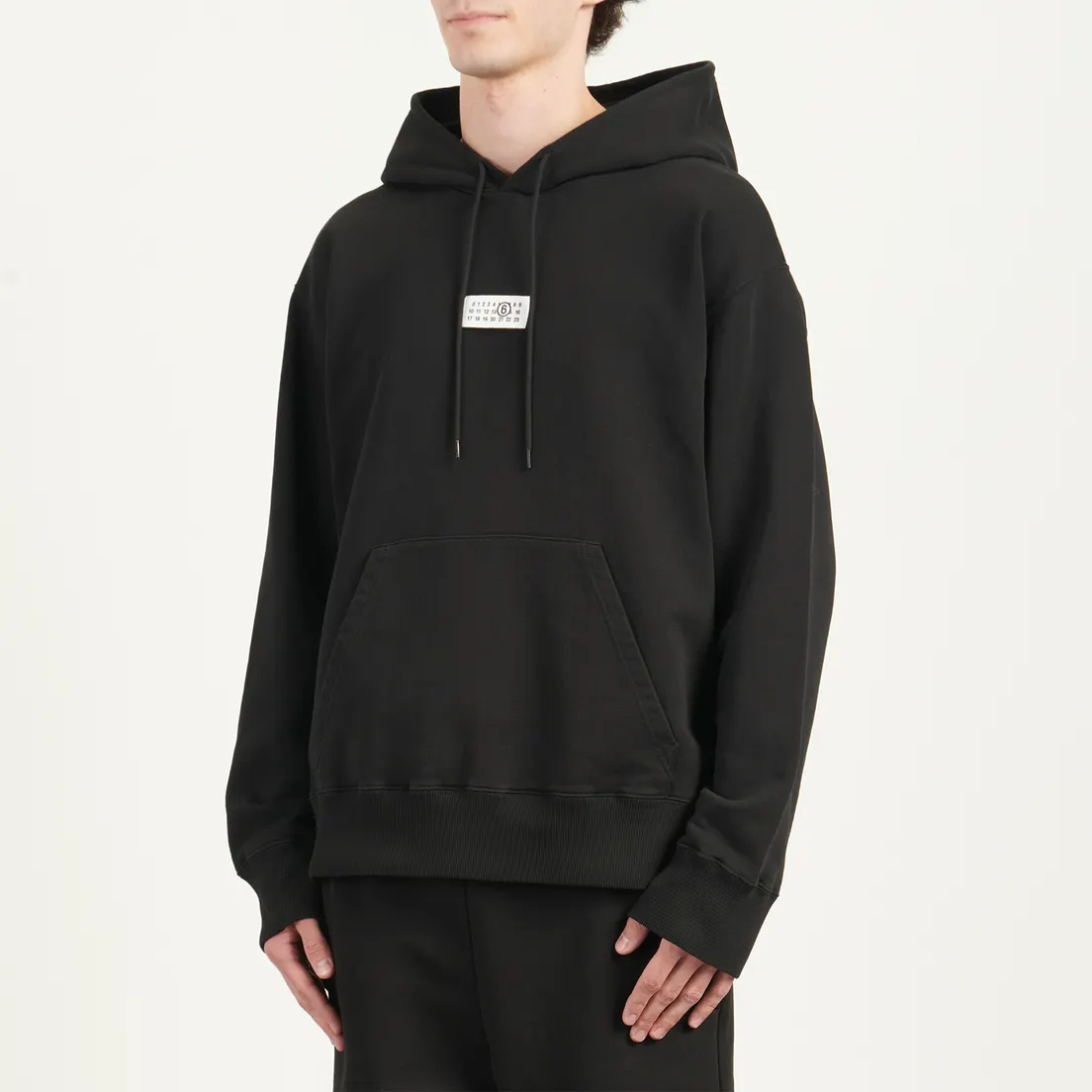 Maison Margiela MM6 Мужская толстовка Numeric Artwork Label Chest Hoodie
